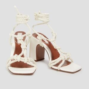 Zimmermann knotted rope sandal in latte (38) size 7